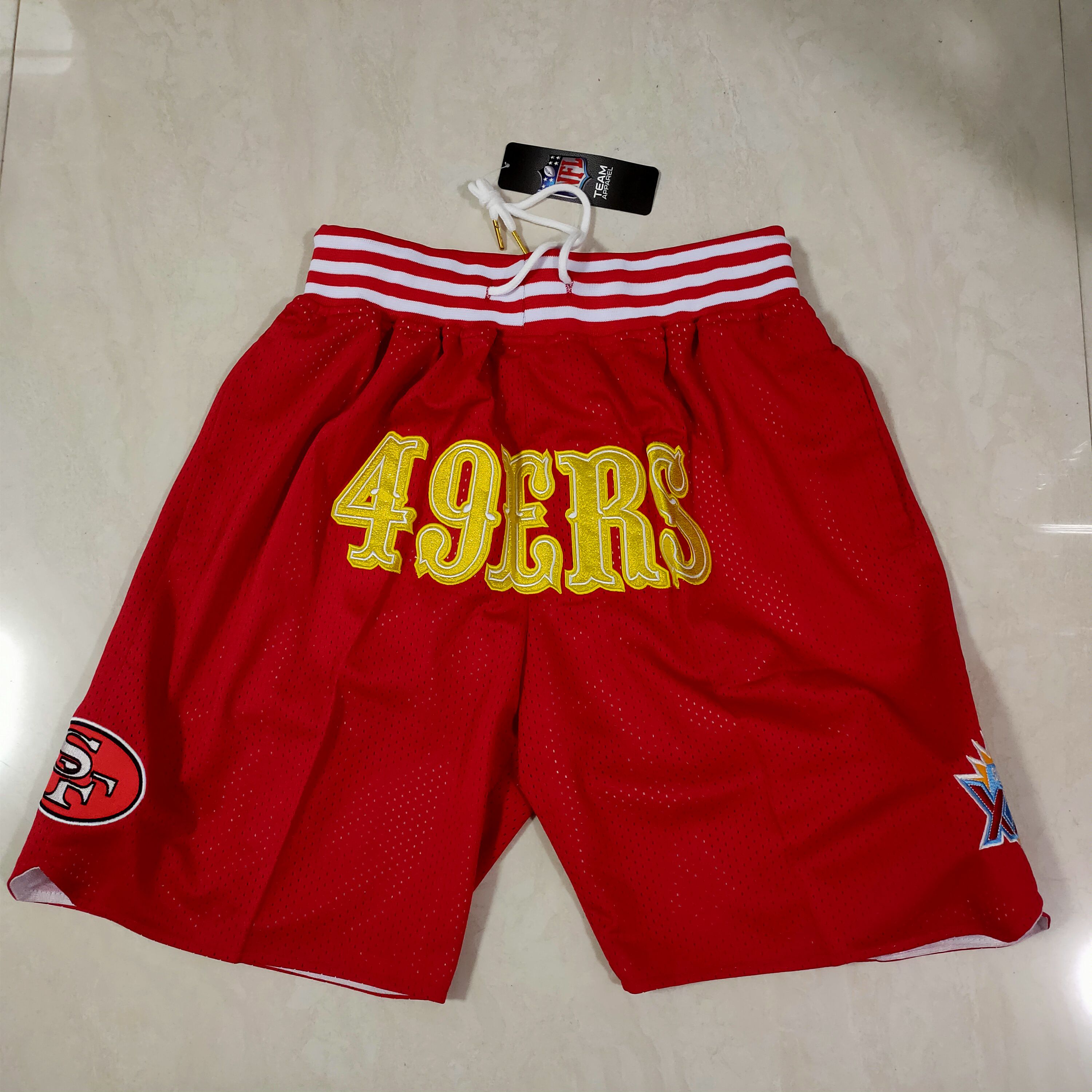 Men NFL 2021 San Francisco 49ers Red Shorts